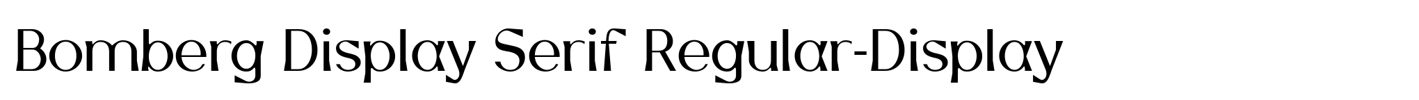 Bomberg Display Serif Regular-Display image